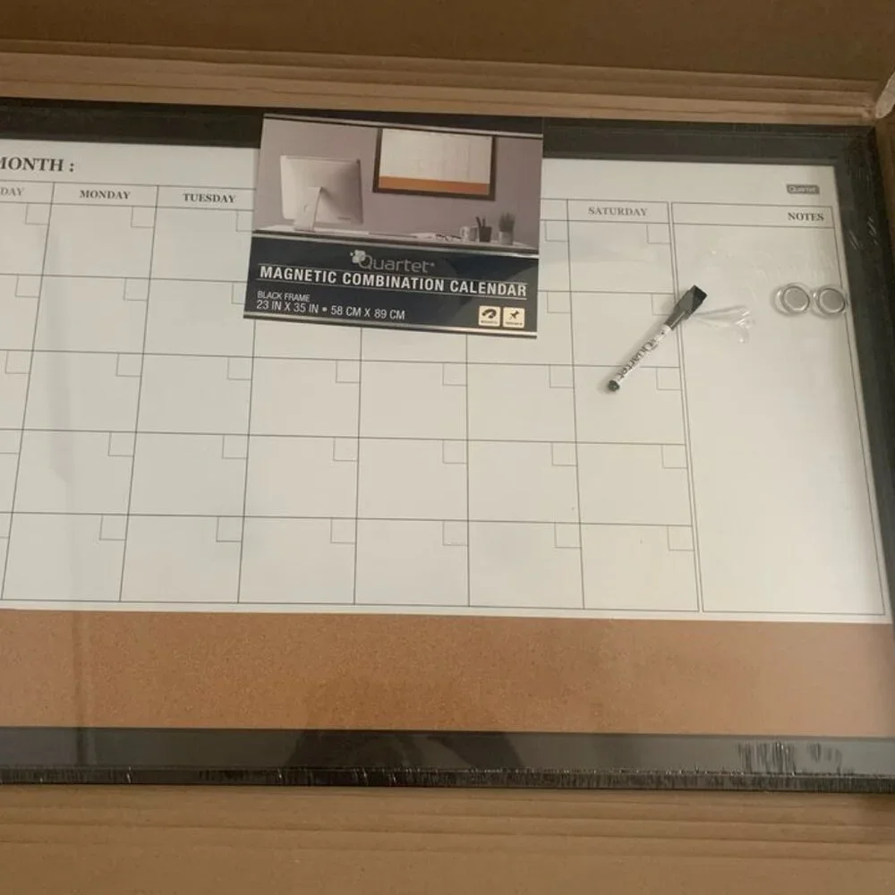 New Calendar Magnetic Dry Erase Whiteboard 17x23